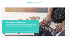 Desktop Screenshot of bewerbungen.de