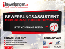 Tablet Screenshot of bewerbungen.ch